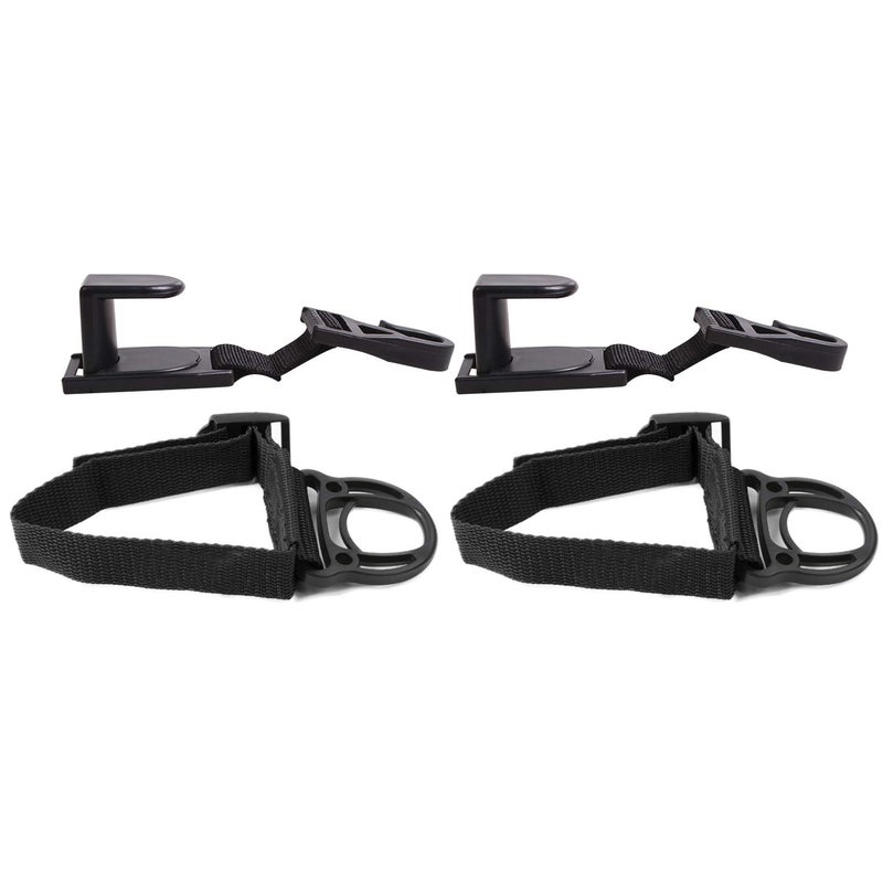 YOCTM 4-Pack Roll Bar Coat Hanger Clothes Hook & Seat Headrest Hook Hanger Storage for Jeep Wrangler JL JT TJ JK JLU Sports Sahara Freedom Rubicon X & Unlimited 2007-2023 - Image 2